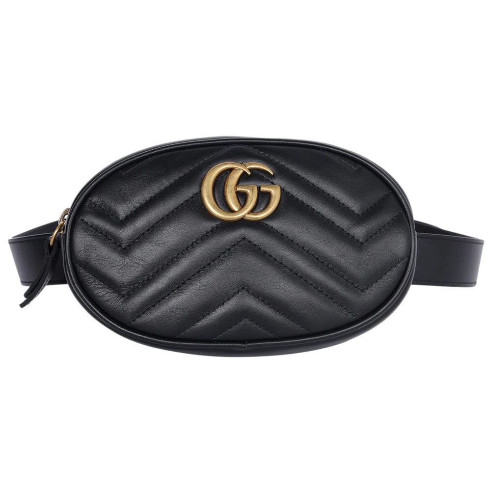 Gucci Black Leather Belt Bag